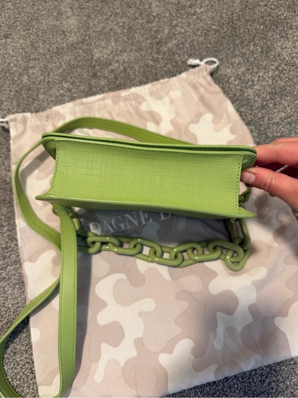 Dagne Dover Lime Green Crossbody Bag - Picture 5 of 8